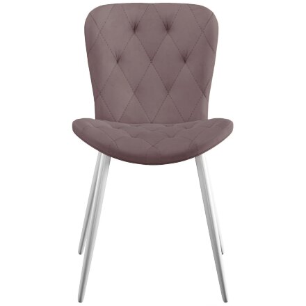 Стул DikLine 303 B5 LATTE, ножки белые 