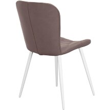 Стул DikLine 303 B5 LATTE, ножки белые