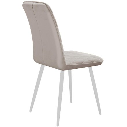 Стул DikLine 205 B03 BEIGE, ножки белые 