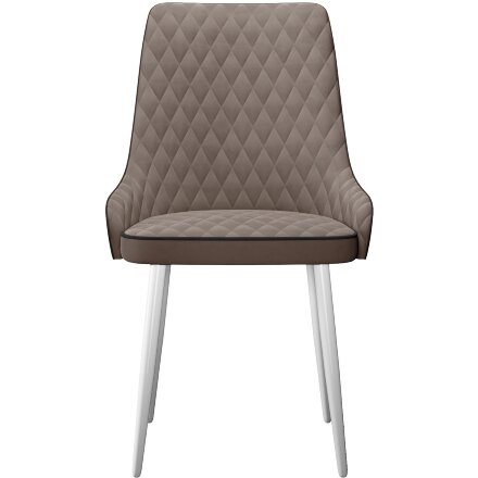 Стул DikLine 305 B5 LATTE, ножки белые 