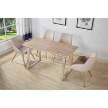Стол обеденный раскладной DT8101 Палисандр dark wood 120