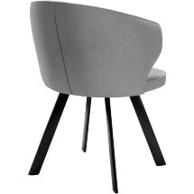 Стул DikLine 249 поворотный, B22 GREY, ножки черные