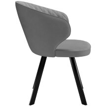 Стул DikLine 249 поворотный, B22 GREY, ножки черные