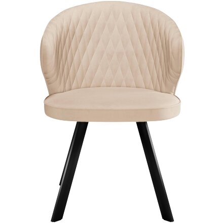 Стул DikLine 249 поворотный, B03 BEIGE, ножки черные 