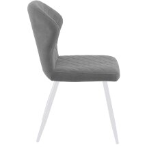 Стул DikLine 239PRO B22 GREY, ножки белые